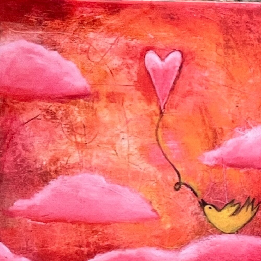 Whimsical Art Tiles - Outiart - EUC - Ready to hang - 1 of 7